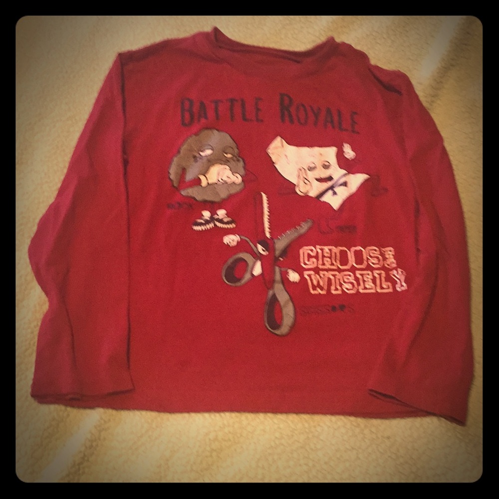 Long Sleeve Red Tee Shirt